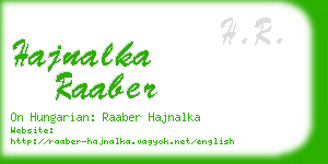 hajnalka raaber business card